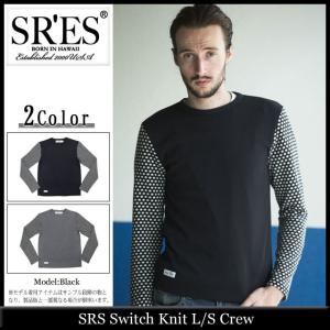 エスアールエス SRES カットソー 長袖 メンズ スイッチ ニット(SRS Switch Knit L/S Crew Tシャツ T-SHIRTS トップス)｜icefield