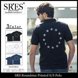 エスアールエス SRES ポロシャツ 半袖 メンズ ラウンドスター プリンテッド(SRS Roundstar Printed S/S Polo ポロ トップス)｜icefield