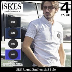 エスアールエス SRES ポロシャツ 半袖 メンズ ラウンド エンブレム(SRS Round Emblem S/S Polo 鹿の子 トップス)｜icefield