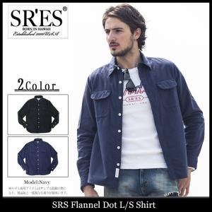 エスアールエス SRES シャツ 長袖 メンズ フランネル ドット(SRS Flannel Dot L/S Shirt カジュアルシャツ トップス)｜icefield