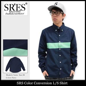 エスアールエス SRES シャツ 長袖 メンズ カラー コンバージョン(SRS Color Conversion L/S Shirt ボタンダウンシャツ トップス)｜icefield