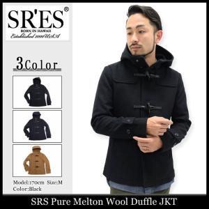 エスアールエス SRES ジャケット メンズ ピュア メルトン ウール ダッフル コート(SRS Pure Melton Wool Duffle JKT ダッフルコート)｜icefield