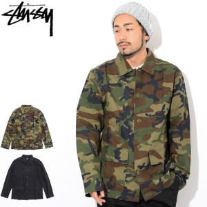 ステューシー ジャケット STUSSY メンズ Military Shirt ( stussy JKT ミリタリー シャツジャケット JACKET アウター 1110010 USAモデル 正規 )｜icefield