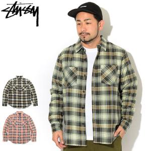 ステューシー シャツ 長袖 STUSSY メンズ Lawrence Plaid ( stussy shirt フランネルシャツ ネルシャツ チェック  1110104 USAモデル 正規 )