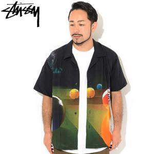 ステューシー シャツ 半袖 STUSSY メンズ Pool Hall ( stussy shirt オープンカラーシャツ トップス 男性用 1110119 USAモデル 正規 )｜ice field