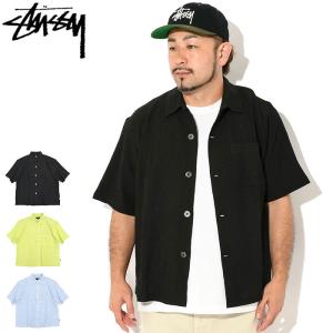 kojiro　Stussy 半袖シャツ STUSSY ステューシー ポロシャツ 半袖 メンズ Spiral Collar