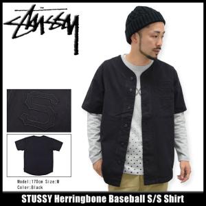 ステューシー STUSSY シャツ 半袖 メンズ Herringbone Baseball(stussy shirt ベースボールシャツ トップス メンズ・男性用 111827)