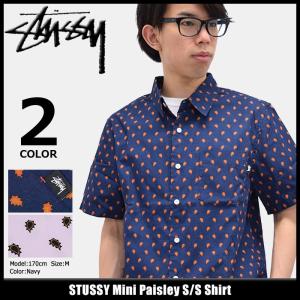 ステューシー シャツ 半袖 STUSSY メンズ Mini Paisley(stussy shirt カジュアルシャツ トップス 男性用 111920)｜icefield