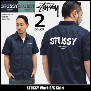 ステューシー STUSSY シャツ 半袖 メンズ Work(stussy shirt ワークシャツ カジュアルシャツ トップス 男性用 111921)｜icefield