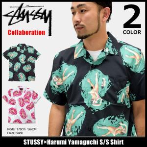 682【入手困難】ステューシー♤総柄　浮世絵　半袖シャツ　即完売モデル　美品 STUSSY（ステューシー） シャツ 半袖 メンズ Sid Mesh ( stussy shirt