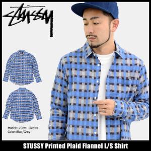 ステューシー シャツ 長袖 STUSSY メンズ Printed Plaid Flannel(stussy shirt ネルシャツ カジュアルシャツ トップス 男性用 111942)｜icefield