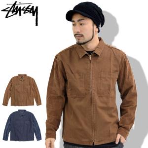 ステューシー ジャケット STUSSY メンズ Zip Up Mixed Cord Shirt(stussy JKT シャツジャケット アウター ブルゾン 男性用 111956)｜icefield