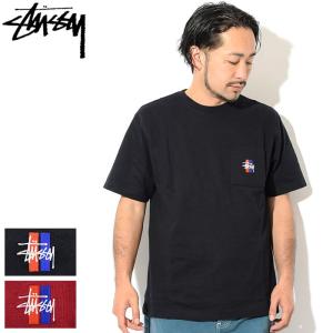 ステューシー カットソー 半袖 STUSSY メンズ 2 Bar Stock(stussy crew クルー ポケット Tシャツ トップス 男性用 1140126 USAモデル 正規)｜icefield