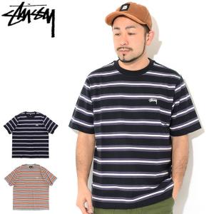 ステューシー カットソー 半袖 STUSSY メンズ Multi Stripe (stussy crew クルー Tシャツ T-SHIRTS トップス 男性用 1140281 USAモデル 正規)｜icefield