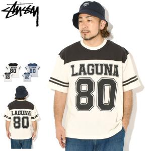 ステューシー カットソー 半袖 STUSSY メンズ Laguna ( stussy crew クルー フットボールシャツ Tシャツ トップス 男性用 1140389 USAモデル 正規 )