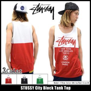 ステューシー STUSSY City Block タンクトップ(stussy tank top タンクトップ メンズ・男性用 114751)｜icefield