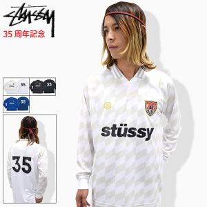 ステューシー シャツ 長袖 STUSSY メンズ Soccer Jersey(stussy shirt サッカーシャツ ゲームシャツ 男性用 114814 USAモデル 正規)｜icefield