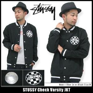 ステューシー STUSSY Check Varsity ジャケット(stussy JKT JACKET JAKET アウター ジャンパー・ブルゾン Stussy メンズ 115182)｜icefield