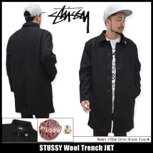 ステューシー STUSSY ジャケット メンズ Wool Trench(stussy jkt coat トレンチコート アウター ブルゾン 男性用 115270)｜icefield