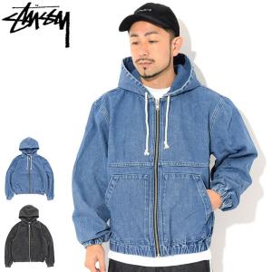 ステューシー ワークジャケット ジップパーカー デニム bckediri