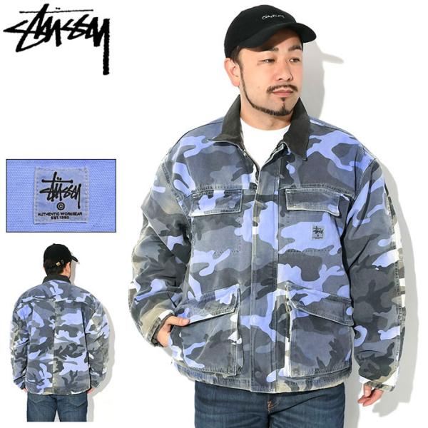 ステューシー ジャケット STUSSY メンズ Spray Dye Canvas Shop ( st...