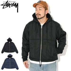 ステューシー ジャケット STUSSY メンズ Quilted Nylon Work ( stussy JKT 中綿 保温 防寒 キルティングジャケット アウター 115858 USAモデル 正規 )
