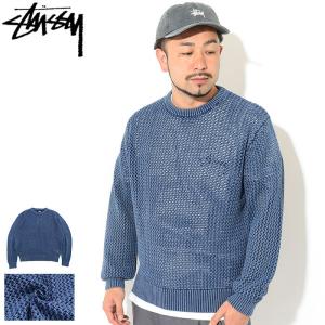 ステューシー セーター STUSSY メンズ Pigment Dyed Loose Gauge (stussy sweater クルーネック ピグメント トップス 117115 USAモデル 正規)｜icefield