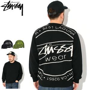 ステューシー セーター STUSSY メンズ Laguna Icon ( stussy sweater クルーネック トップス 男性用 117223 USAモデル 正規 )｜icefield