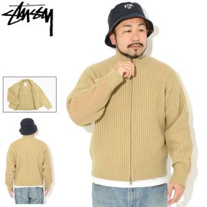 ステューシー セーター STUSSY メンズ Military Patch Zip ( stussy sweater ジップ トップス 男性用 117269 USAモデル 正規 )