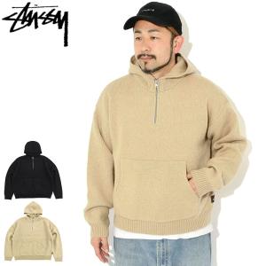 ステューシー セーター STUSSY メンズ Quater Zip Hood ( stussy sweater ジップ フード トップス 男性用 117278 USAモデル 正規 )