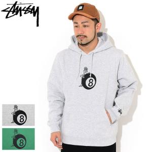 ステューシー プルオーバー パーカー STUSSY メンズ 8 Ball Man Applique (stussy Pullover Hoodie 118406 USAモデル 正規)｜icefield