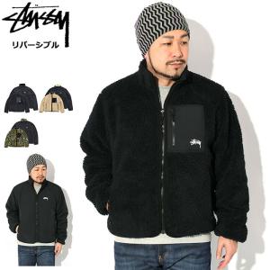 ステューシー STUSSY ジャケット メンズ Sherpa Reversible ( stussy JKT シェルパ フリースジャケット FLEECE アウター 118529 USAモデル 正規 )｜icefield