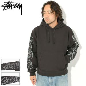 ステューシー パーカー プルオーバー STUSSY メンズ Motif Print ( Pullover Hoodie 保温 裏起毛 スウェット トップス 118605 USAモデル 正規 )