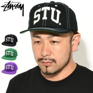 ステューシー キャップ 帽子 STUSSY STU Arch Strapback Cap ( ストラップバック 1311066 USAモデル 正規 )｜icefield