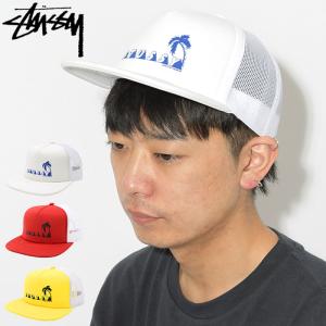 ステューシー キャップ 帽子 STUSSY Psycho Tropics Trucker Cap(スナップバック メッシュキャップ 男性用 131777 USAモデル 正規)｜icefield