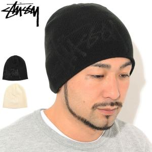 ステューシー ニット帽 STUSSY Debossed Stock Logo ( stussy beanie ビーニー 帽子 ニットキャップ メンズ 1321076 USAモデル 正規 )｜icefield