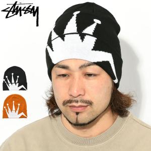 ステューシー ニット帽 STUSSY Crown Jacquard Cuff ( beanie ビーニー 帽子 ニットキャップ メンズ・男性用 1321159 USAモデル 正規 )[M便 1/1]｜icefield