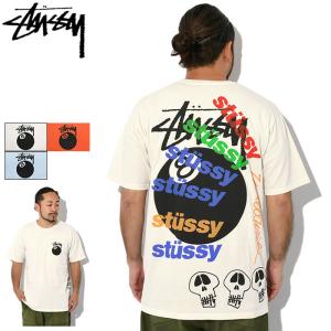 ステューシー Tシャツ 半袖 STUSSY メンズ Test Strike Pigment Dyed (stussy tシャツ tee ピグメント 1904915 USAモデル 正規)[M便 1/1]｜icefield