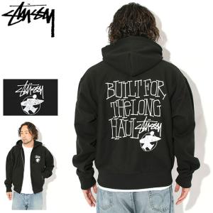 ステューシー パーカー ジップアップ STUSSY メンズ Long Haul ( full zip hooded sweat 保温 裏起毛 トップス 男性用 1975185 USAモデル 正規 )