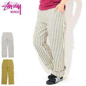 ステューシー パンツ STUSSY レディース WOMEN Piper Stripe Carpenter ( stussy pant カーペンターパンツ ボトムス 216090 USAモデル 正規)