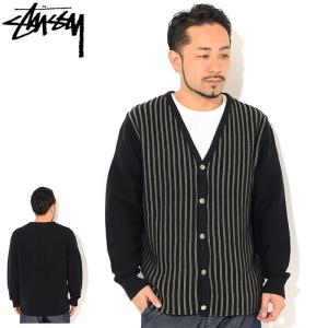 ステューシー カーディガン STUSSY Stripe ( stussy cardigan ストライプ トップス 男性用 217048 USAモデル 正規 )｜icefield