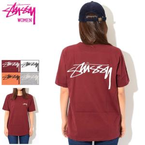 ステューシー Tシャツ 半袖 STUSSY レディース WOMEN Smooth Stock(stussy tee カットソー トップス 女性用 2902980 USAモデル 正規 )｜icefield