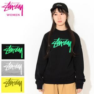 ステューシー トレーナー STUSSY レディース WOMEN Stock (stussy crew sweat スウェット トップス ガールズ 女性用 2911187 USAモデル 正規)｜icefield