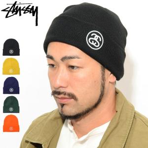 STUSSY ニット帽 黒 STUSSY ステューシー ニット帽 Stock Cuff ( stussy beanie