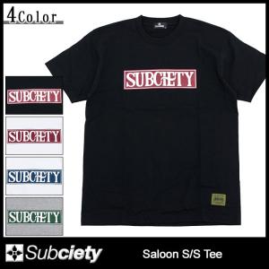 サブサエティ Subciety Tシャツ 半袖 メンズ サルーン(subciety サブサエティー Saloon S/S Tee T-SHIRTS カットソー トップス)｜icefield