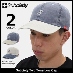 サブサエティ Subciety キャップ メンズ ツー トーン ローキャップ(subciety Two Tone Low Cap 帽子 ストラップバック)｜icefield