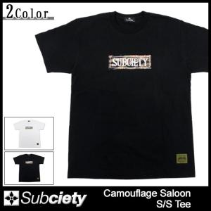 サブサエティ Subciety Tシャツ 半袖 メンズ カモフラージュ サルーン(subciety Camouflage Saloon S/S Tee カットソー トップス)｜icefield