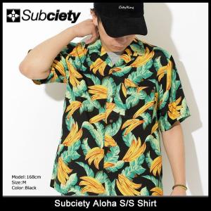 サブサエティ シャツ 半袖 Subciety メンズ アロハ(subciety Aloha S/S Shirt アロハシャツ カジュアルシャツ トップス 104-22212)｜icefield