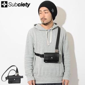 サブサエティ ショルダーバッグ Subciety レザー サコッシュ(subciety サブサエティー Leather Sacoche Shoulder Bag バッグ 108-88388)｜icefield