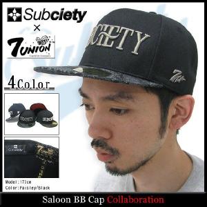 サブサエティ Subciety×セブンユニオン サルーン BB キャップ コラボ(subciety×7UNION Saloon BB Cap Collaboration 帽子)｜icefield